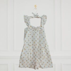 Janie and Jack Floral Romper | Ruffle Straps | NWT | Size 10